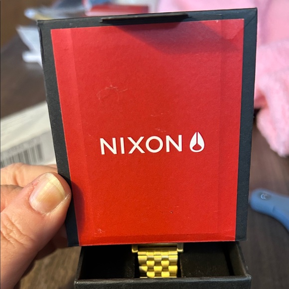 Nixon Gold and Black Men's Watch - Picture 2 of 7